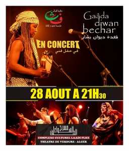 Gaada diwan Bechar ,en concert à Alger