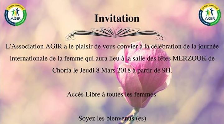 AGIR Célébre de la journée internationale de la femme