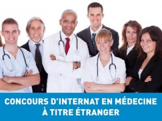 Concours d'internat en médecine en France à titre étranger.