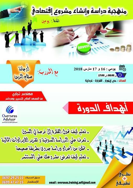 دورة منهجية دراسة و انشاء مشروع