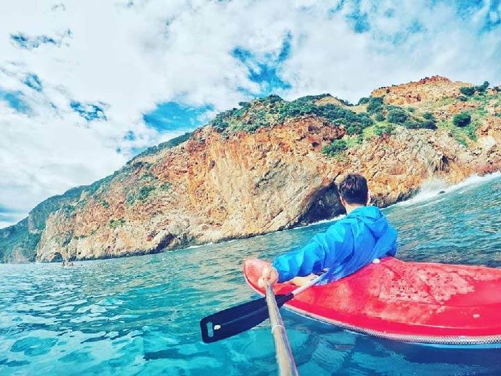 En plein tempête en kayak & stand up PDDLE de mer