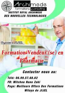 Formation Vendeur (se) en Pharmacie - Jijel