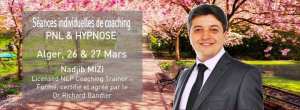 Coaching individuel PNL & Hypnose 26 & 27 Mars à Alger