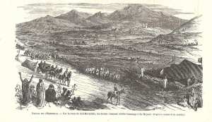 Histoire du Saint Sidi bel Abbes el Bouzidi :Napoléon III à Sidi Bel Abbes, le 16 mai 1865