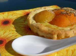 Tartelettes aux abricots et à la pistache