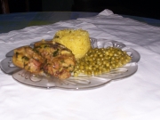 Sauté d'agneau aux petits pois