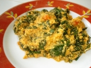 Oeufs brouillés aux épinards