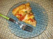 Tarte aux crevettes et aux tomates