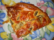 Quiche poulet-champignons