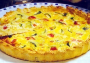 Quiche courgette-tomate