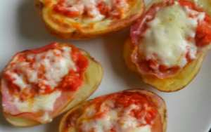 pomme de terre forme pizza