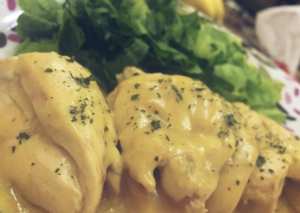 دجاج بصلصه الليمون