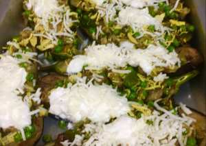 باذنجان محشي بالدجاج والخضار