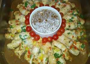 فراخ بوبيت بالخضار