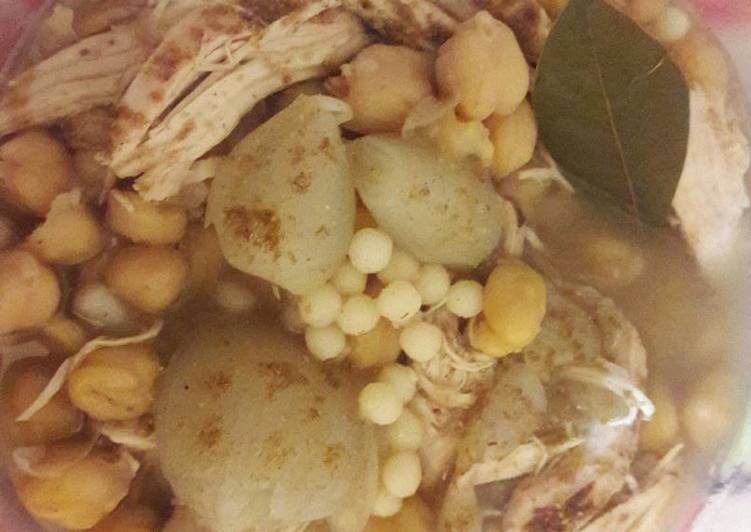 مغربيه مع دجاج وبهار كاري #اكلات_للعروس