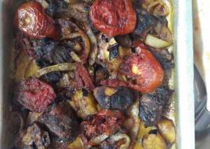 تبسي بالدجاج المشوي