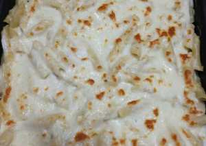 مكرونة الدجاج والفطر