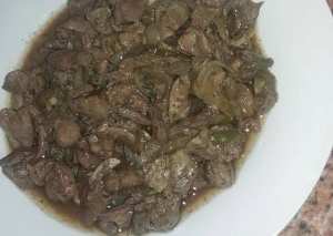 كبده و قلوب دجاج