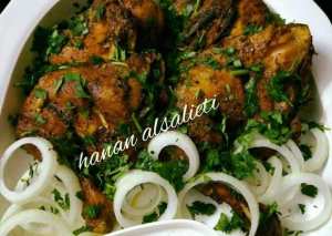 دجاج مشوي بالفرن