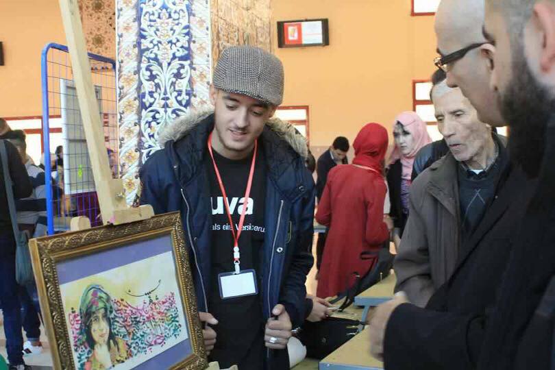 جامعة تلمسان التظاهرة الموسومة بالمهرجان الطلابي الوطني للفنون التشكيلية