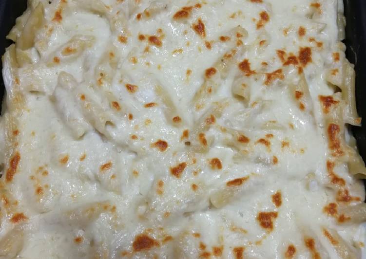 مكرونة الدجاج والفطر