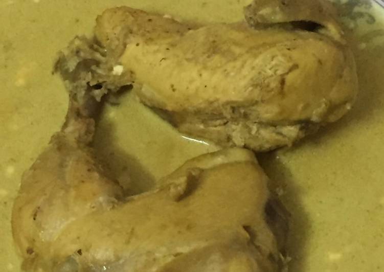 دجاج بالقشطة