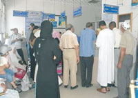Bureaux de poste                                    Colère et bousculades