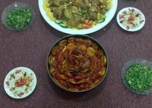 كفته بالفرن وتبوله ومتبل ومندي دجاج