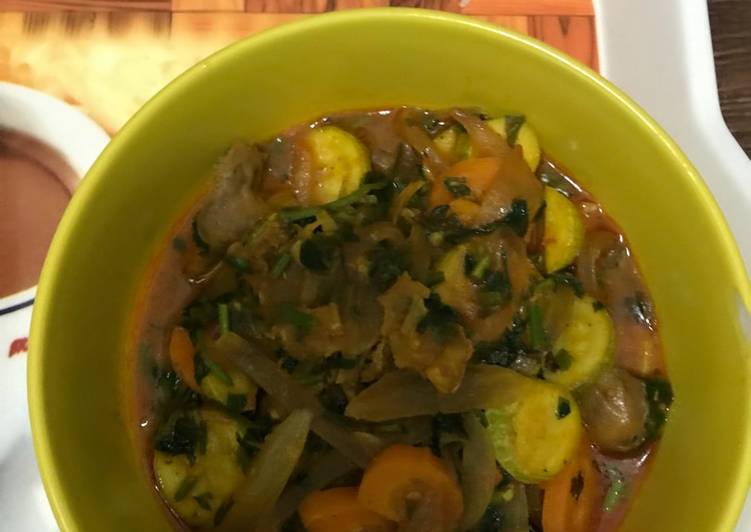 قوانص دجاج بالخضار