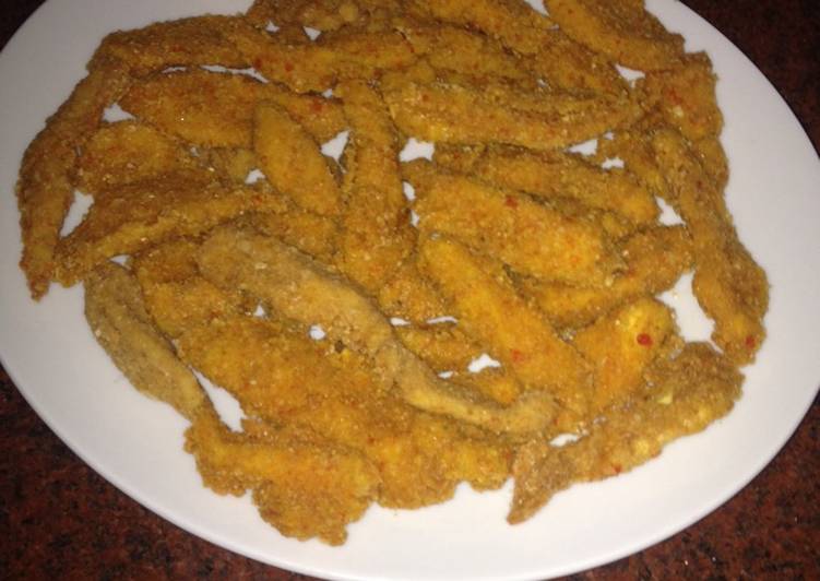 أصابع دجاج مقرمشه