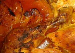 صينية بطاطس بالطماطم والدجاج#موسم_الطماطم