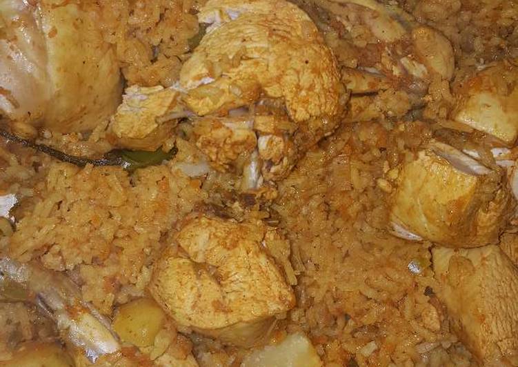 كبسة دجاج حمرا