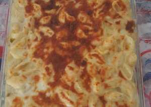 معكرونة بالبشاميل بالدجاج