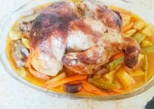 دجاج مشوي بالكيس الحراري