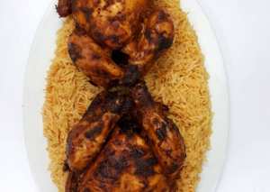 دجاج مشوي بالملح