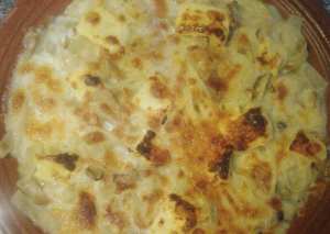 معكرونه بالفطر والدجاج