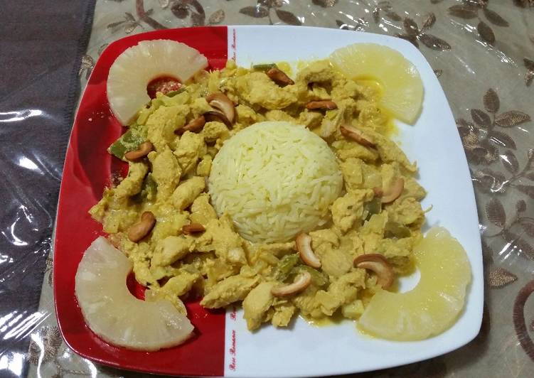 دجاج بالأناناس