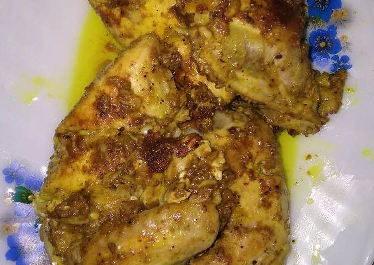 دجاج بالثوم