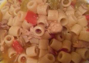 مكرونة بالفراخ