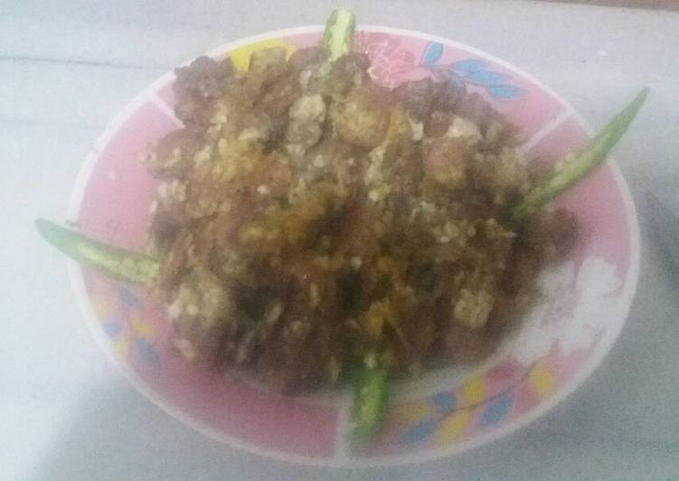 قوانص الدجاج بالبيض