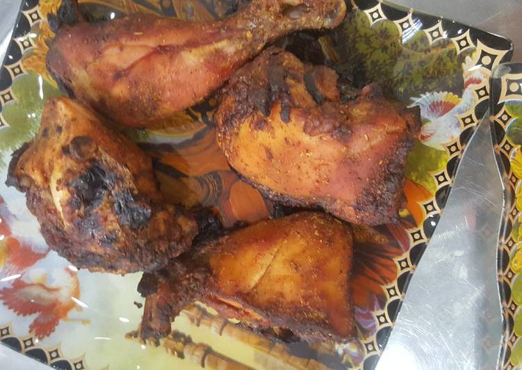 دجاج بالكاري مشوي