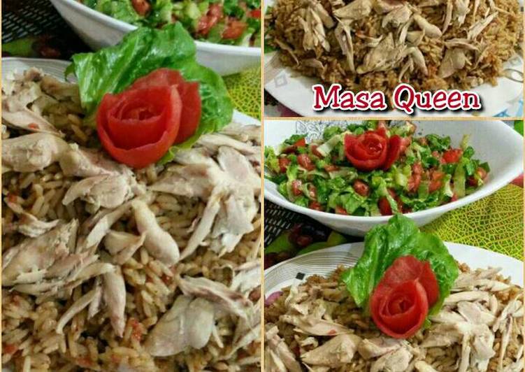 منسف الكبسة بالدجاج #نجم_العزايم