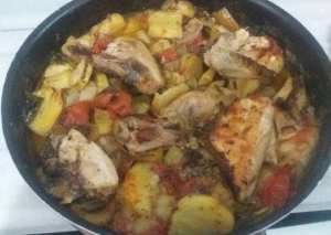 صينيه دجاج بالخضار