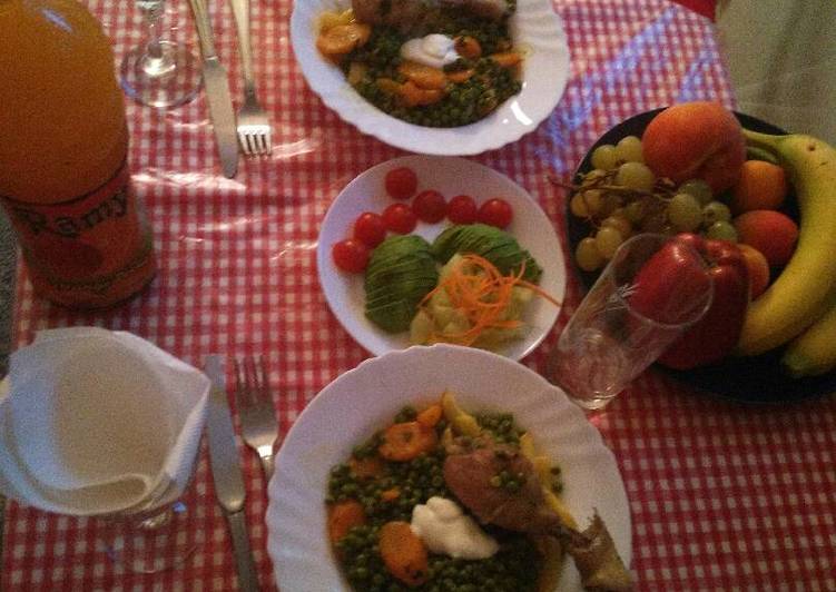 بازلاء بالدجاج