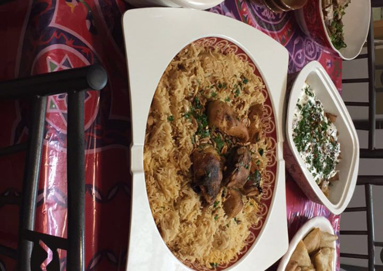 الكبسة بالدجاج