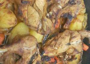 صينيه دجاج بالخضار والليمون