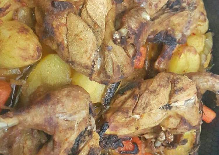 صينيه دجاج بالخضار والليمون