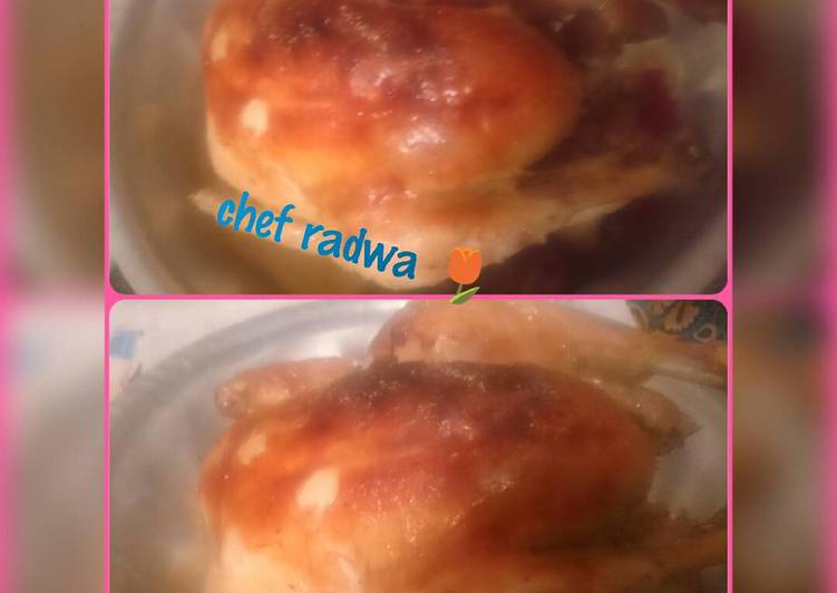 الفراخ المحشية المحمرة بطريقتي 🍗