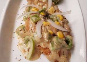 دجاج بكريمة الخفق