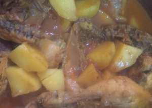 دجاج بالبطاطس